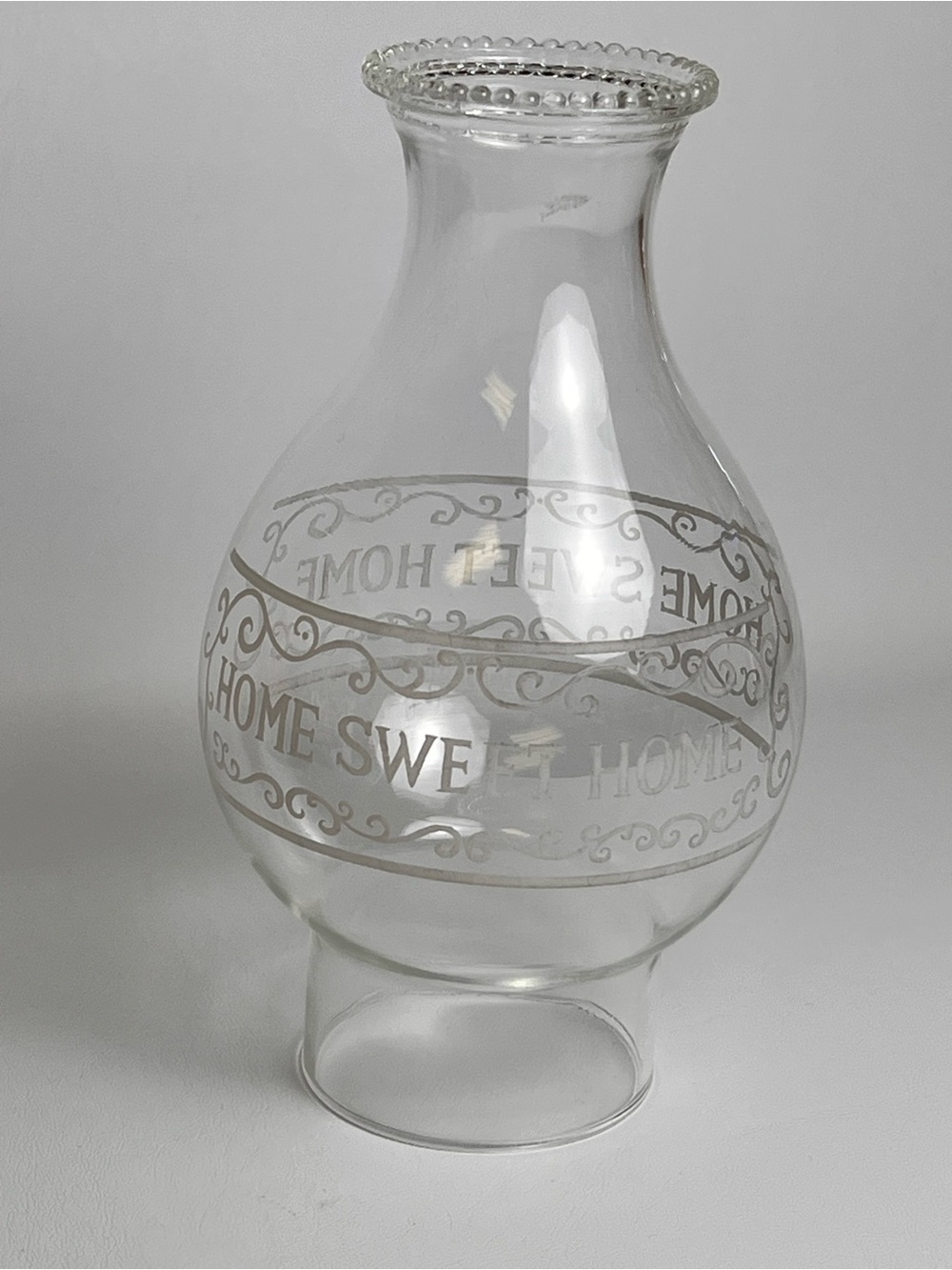 Home Sweet Home Borosilicate Kerosene Oil Lamp Chimney 3” x 8 3/4” - Picture 4 of 12
